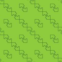 Two Jigsaw Puzzle Pieces linear seamless pattern vector