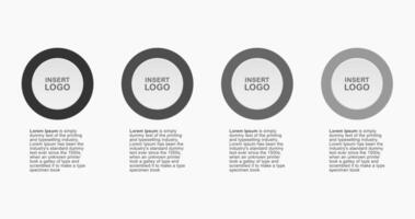 Blank Circle Template Pattern Presentation vector