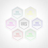 Blank Hexagonal Pattern Template Presentation vector