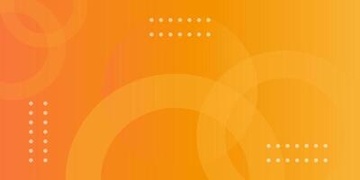Abstract orange background with circular shapes. vector