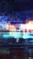 The virtual digital space experiences a substantial flow of stock exchange data. video