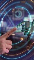 Working with a virtual touchpad with artificial intelligence. video