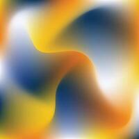 An abstract image of a yellow, blue and orange swirl vector