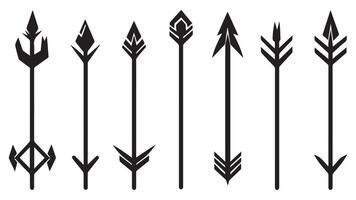 Arrows black set icon. Arrow icon Collection different arrows Cursor icons Arrows for web design, illustration. vector