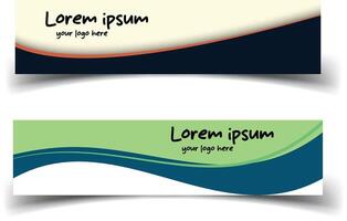 Modern Abstract Design Banner Template for Creative Projects vector