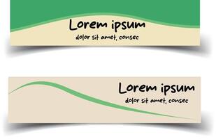 Abstract Design Banner Template for Dynamic Visuals vector
