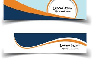 Stylish Abstract Design Banner Template for Modern Branding vector