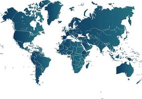 World Map Explore Countries and Continents in High Resolution vector