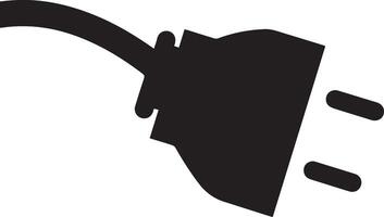 A Electric plug power icon with a white background a white background vector