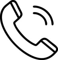 Call icon black color silhouette vector