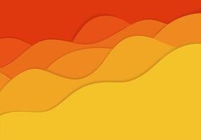 Abstract chromatic backgrounds with curves in paper cut hand made style. Autumn colored banners with copy space. Colorful carving art for background vector