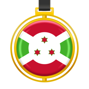 crachá com a cores do a Burundi bandeira png
