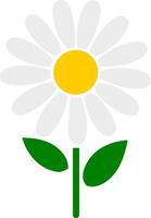 Simple Daisy with Stem vector