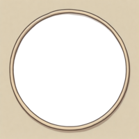 A circle frame on beige color png