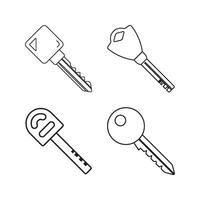 Key icon in trendy outline style design. graphic illustration. Suitable for website design, logo, app, and ui. vector