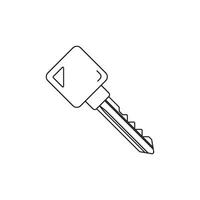 Key icon in trendy outline style design. graphic illustration. Suitable for website design, logo, app, and ui. vector