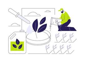 Biostimulants abstract concept illustration. vector