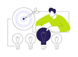 SMART goal setting abstract concept illustration. vector