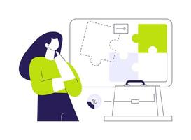 Project initiation and planning abstract concept illustration. vector