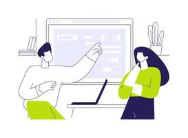 User interface kit abstract concept illustration. vector