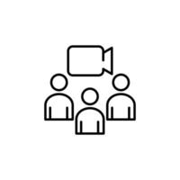 webinar thin outline icon design good for web or mobile app vector