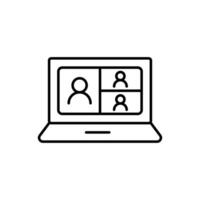 conference thin outline icon design good for web or mobile app vector
