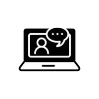 consult solid icon design good for web or mobile app vector