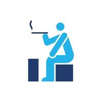 smoking area colored icon design good for web or mobile app vector