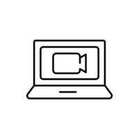call thin outline icon design good for web or mobile app vector