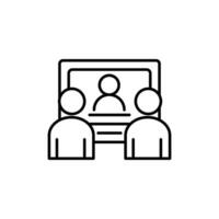 webinar thin outline icon design good for web or mobile app vector