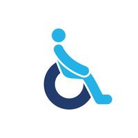 disability wheel chair colored icon design good for web or mobile app vector