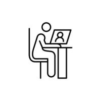 call thin outline icon design good for web or mobile app vector