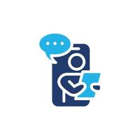 call colored icon design good for web or mobile app vector