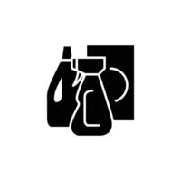 cleaning suplies solid icon design good for web or mobile app vector