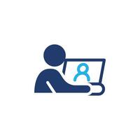 people use call colored icon design good for web or mobile app vector