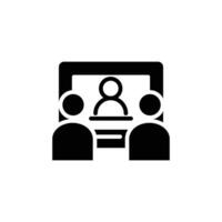 webinar solid icon design good for web or mobile app vector