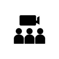 webinar solid icon design good for web or mobile app vector