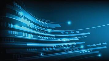 abstract technology background with curve line and blue glowing light vector
