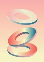 Abstract shape gradient background. vector
