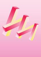 Geometric shape gradient background. vector