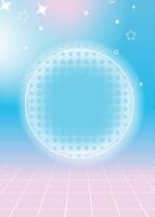 Cute Y2k gradient background. vector