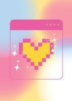 Y2k gradient background. vector