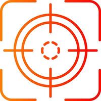 Focus Line Gradient Icon vector