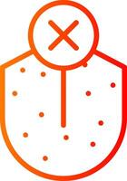Loss Sense Of Taste Line Gradient Icon vector
