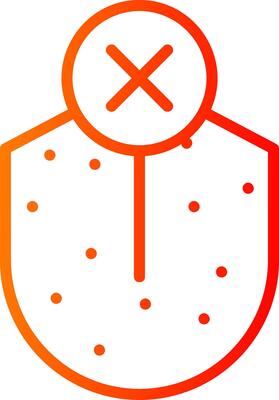 Loss Sense Of Taste Line Gradient Icon