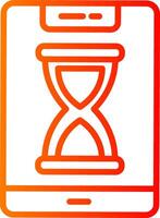 Smartphone Line Gradient Icon vector
