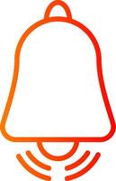 Alarm Line Gradient Icon vector