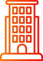 Structure Line Gradient Icon vector