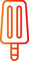 Ice Cream Line Gradient Icon vector
