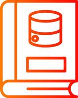 Server Line Gradient Icon vector